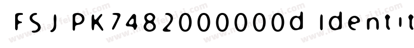FSJ PK7482000000d Identity H字体转换